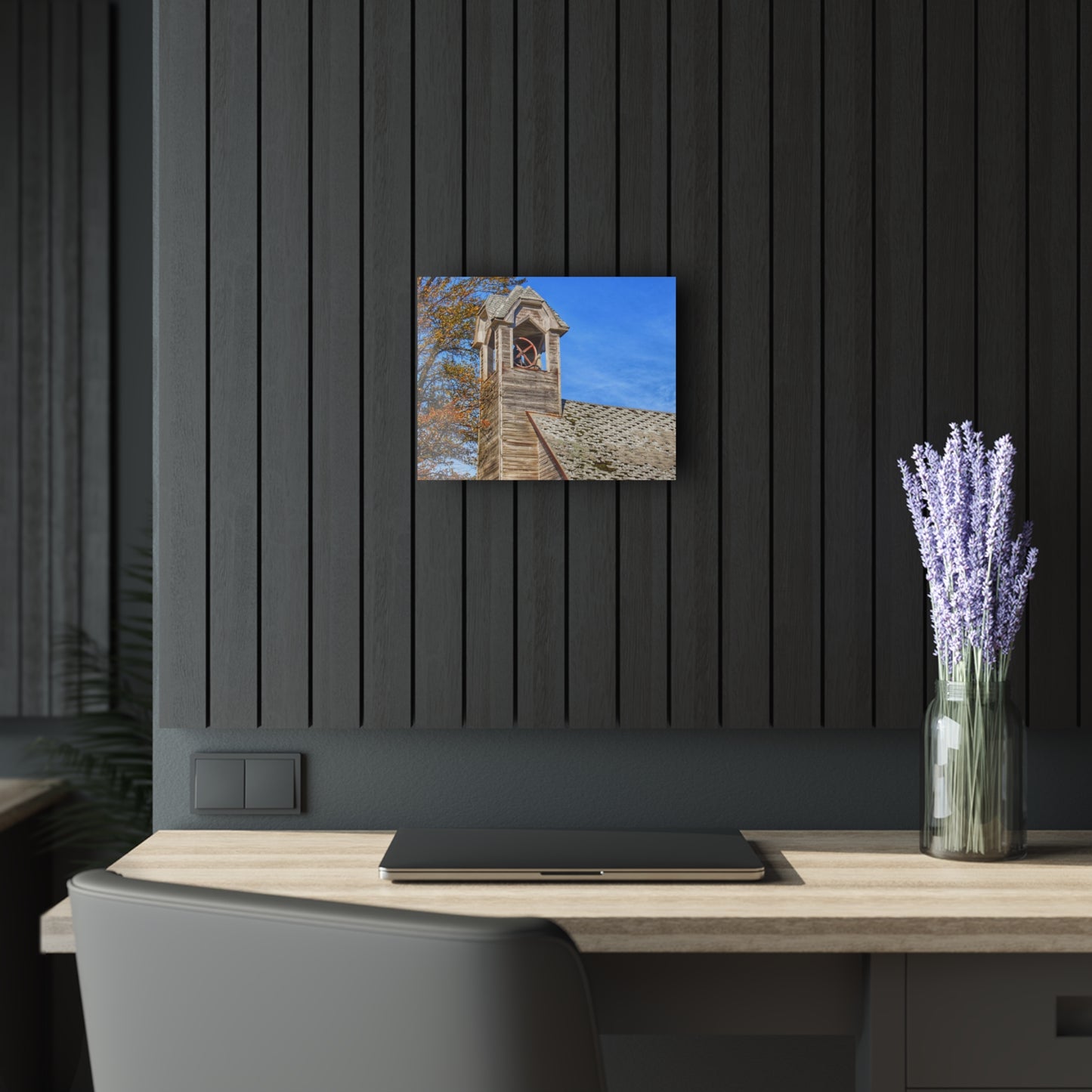 U R There Photography Schoolhouse of Marlette Road II Rustic Farmhouse Acrylic Wall Print