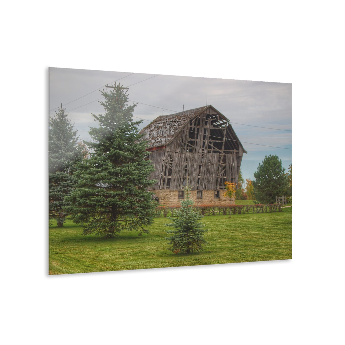 U R There Photography Rich Road Falling Grey I Rustic Farmhouse Acrylic Wall Print