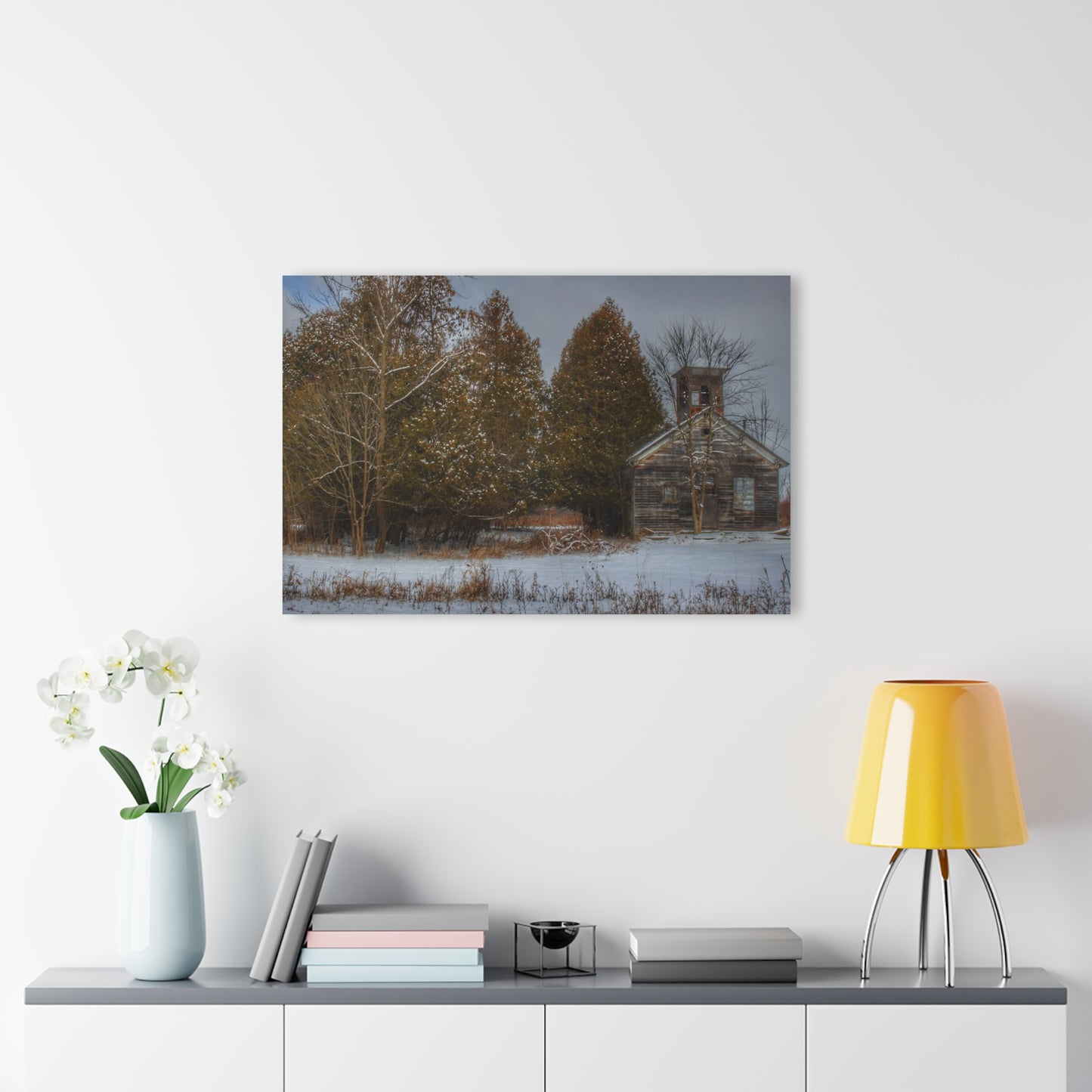U R There Photography Vermilya Schoolhouse I Rustic Farmhouse Acrylic Wall Print