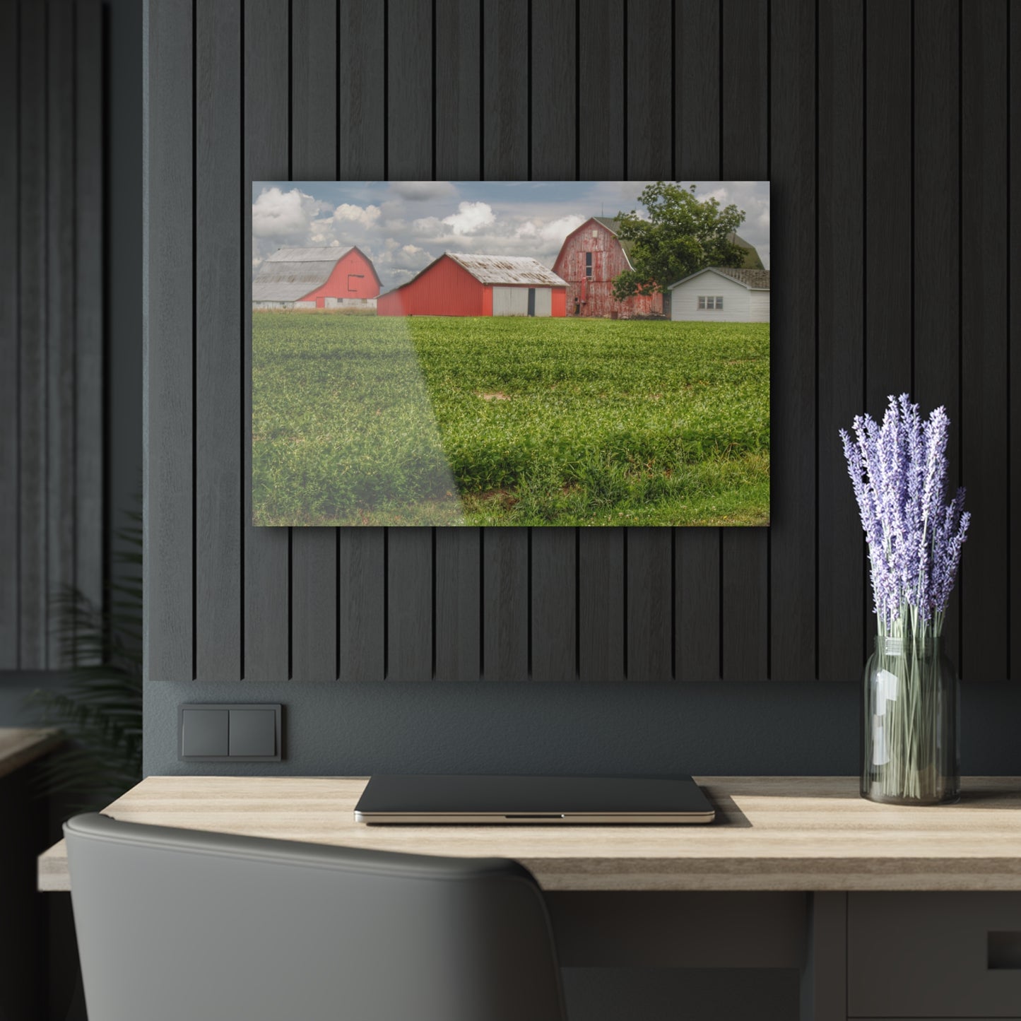 U R There Photography Roadside Trio Rustic Farmhouse Acrylic Wall Print