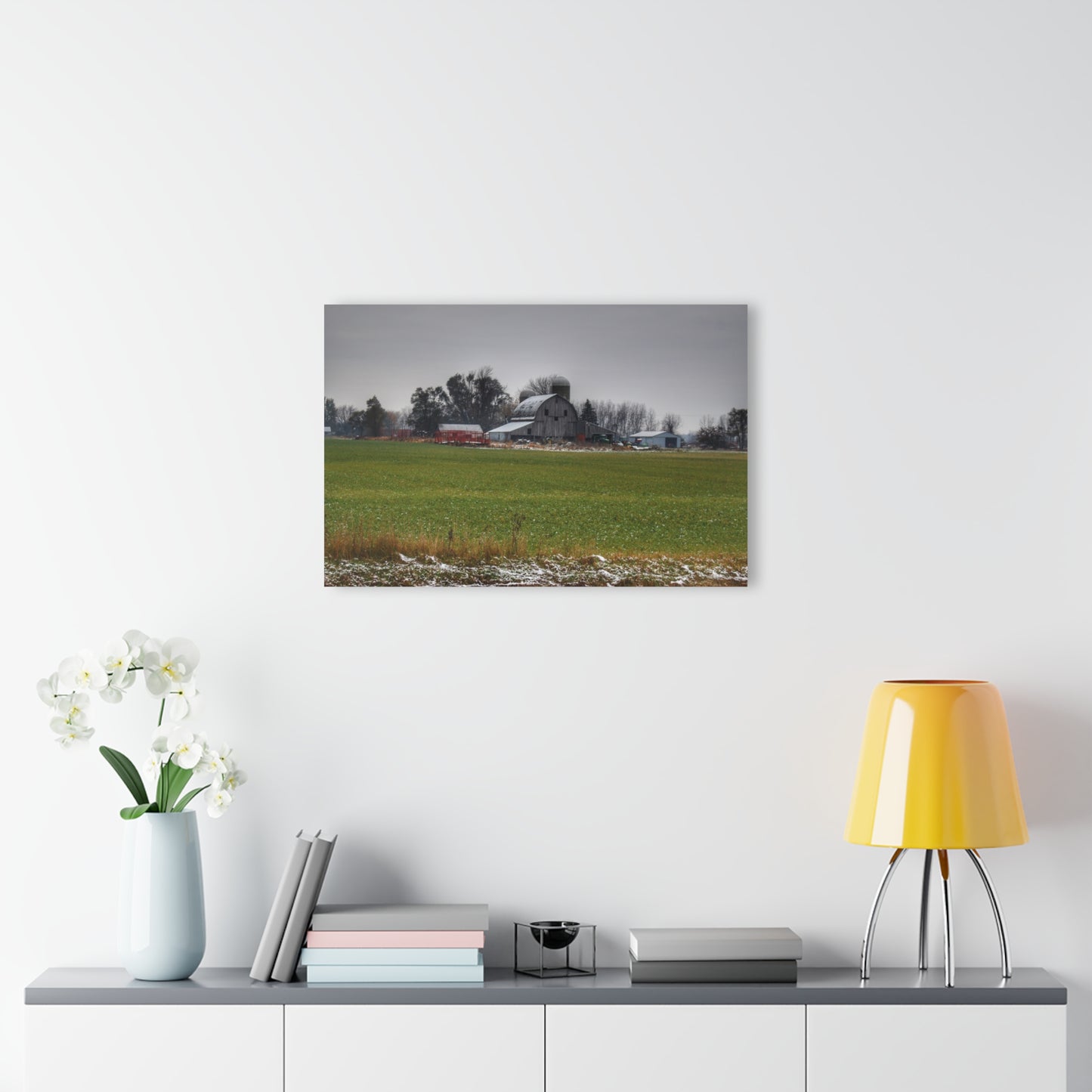 U R There Photography Shepard Road Grey Rustic Farmhouse Acrylic Wall Print