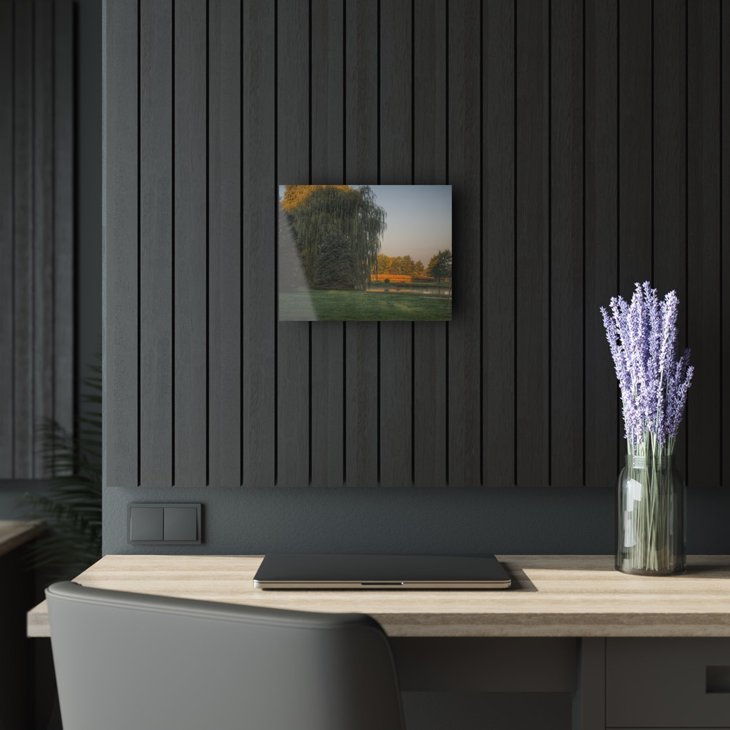 U R There Photography Sunrise on Willow Pond II Rustic Farmhouse Acrylic Wall Print