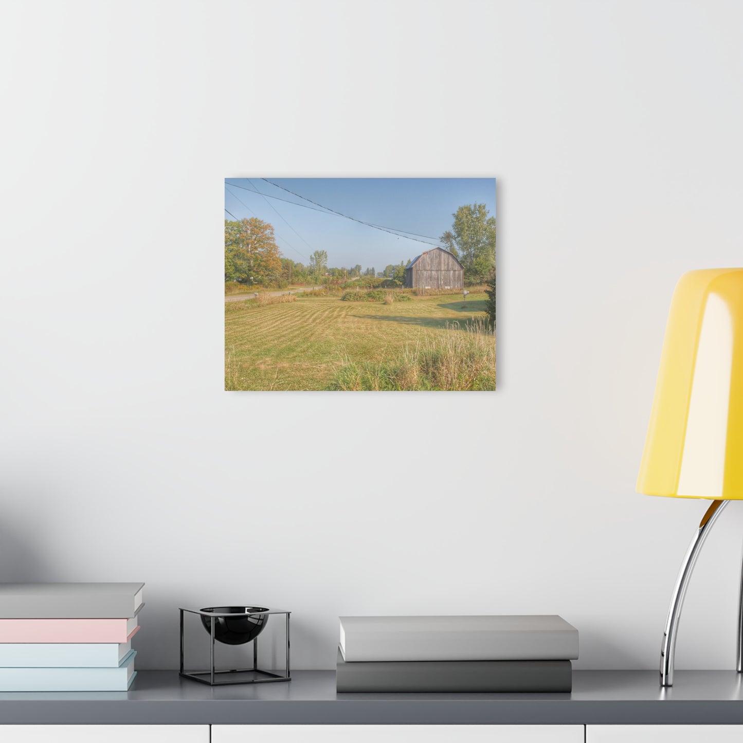 U R There Photography Snover Grey II Rustic Farmhouse Acrylic Wall Print