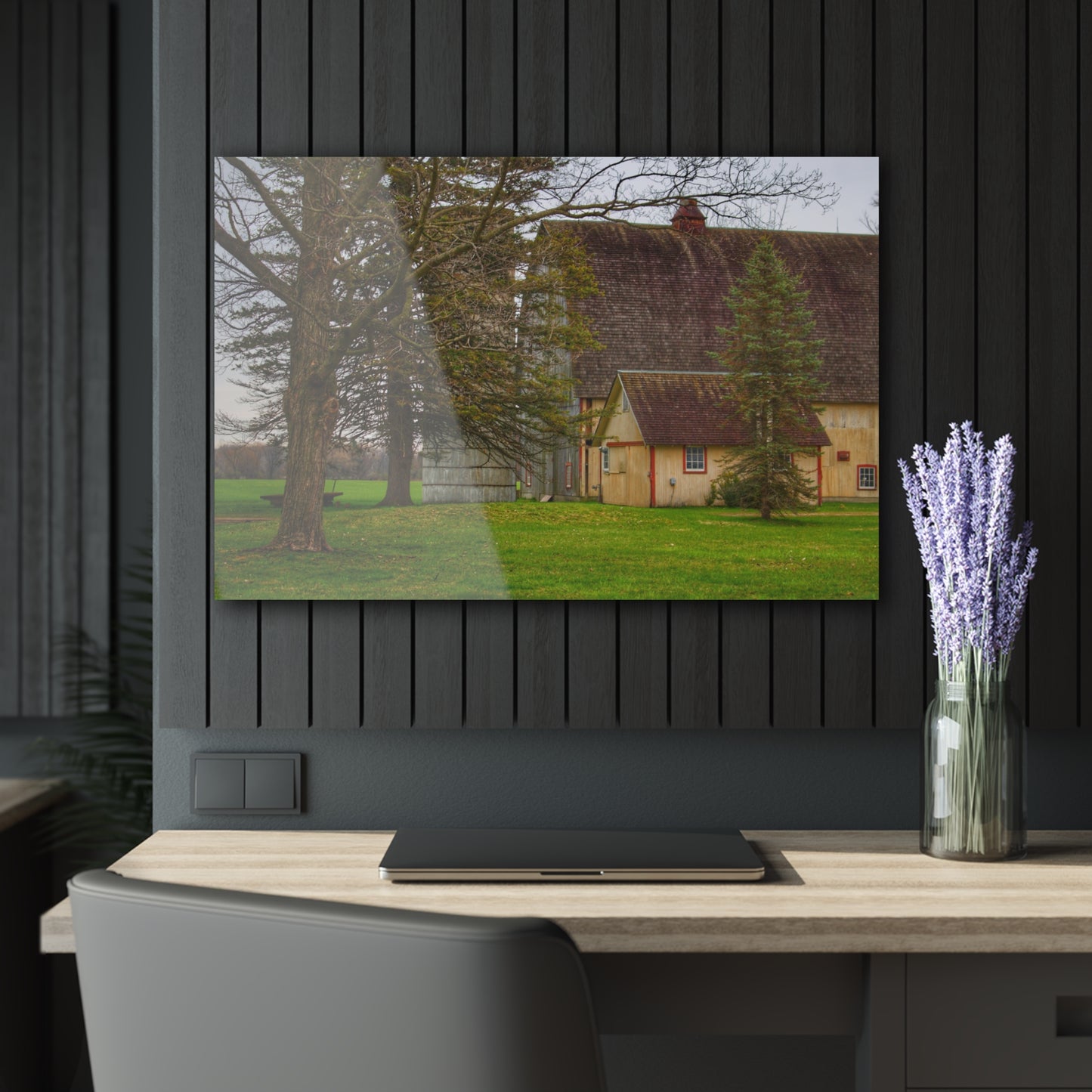 U R There Photography Romeo Van Dyke Grey Rustic Farmhouse Acrylic Wall Print