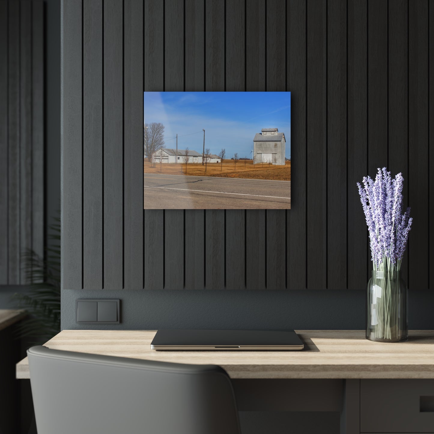 U R There Photography Sebewaing Road Whites Rustic Farmhouse Acrylic Wall Print