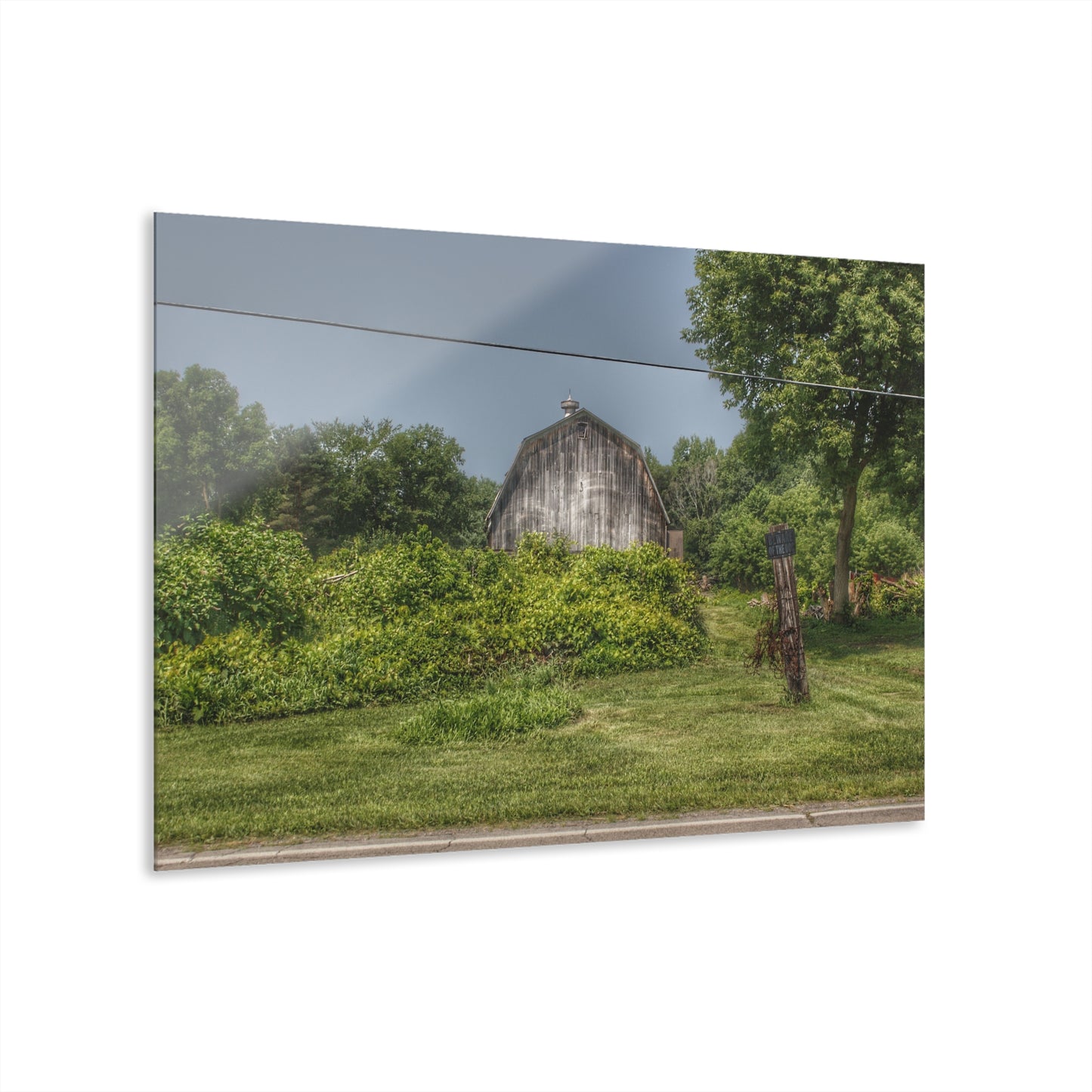 U R There Photography Vassar Road Hidden Grey I Rustic Farmhouse Acrylic Wall Print