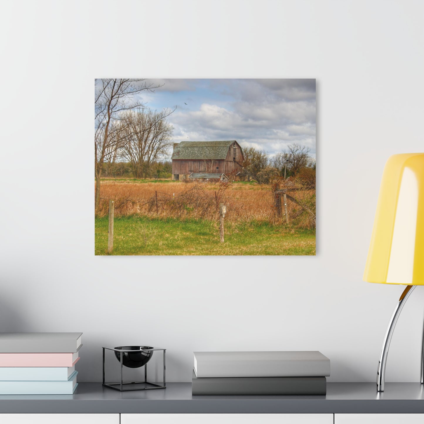 U R There Photography Clothier Road Red II Rustic Farmhouse Acrylic Wall Print