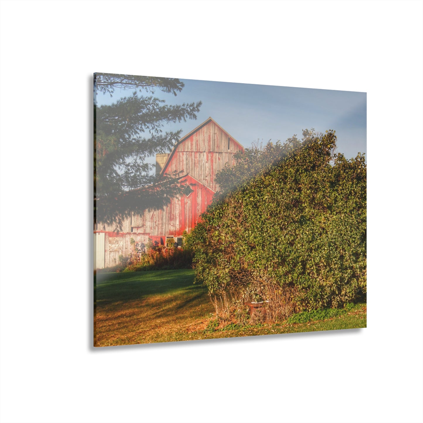 U R There Photography Cade Road Red II Rustic Farmhouse Acrylic Wall Print