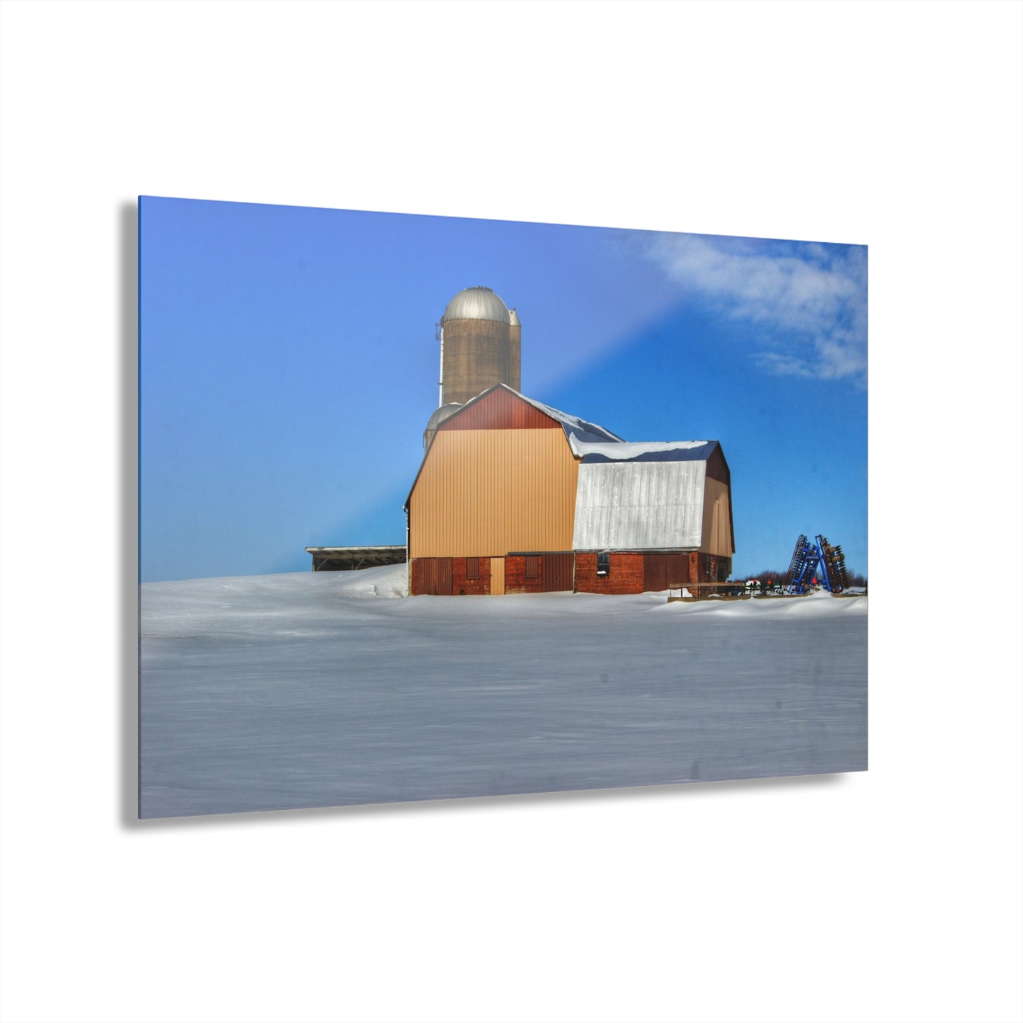 U R There Photography Bay City - Forestville Beige Barn Rustic Farmhouse Acrylic Wall Print