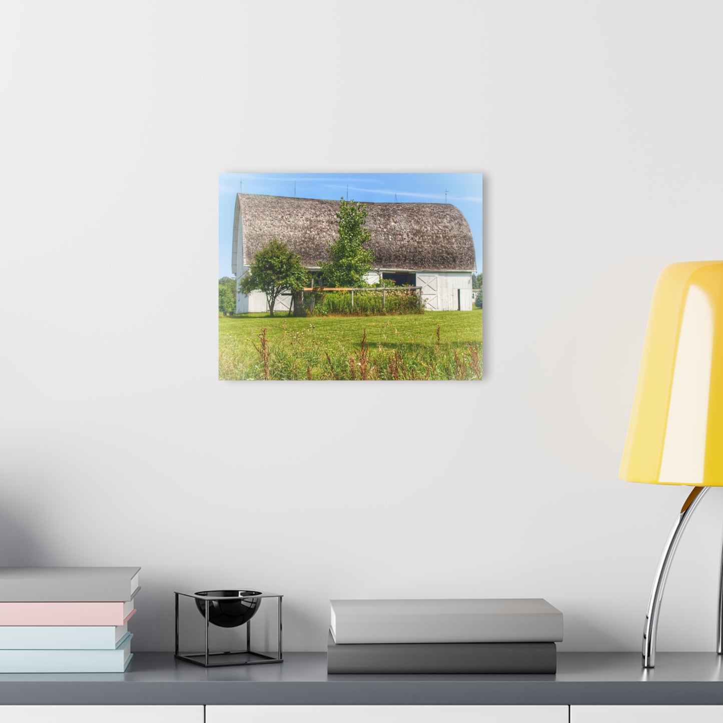 U R There Photography Country White Rustic Farmhouse Acrylic Wall Print