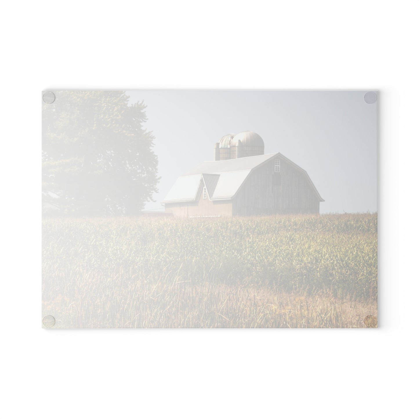 U R There Photography Beyond the September Corn on Swaffer Rustic Farmhouse Tempered-Glass Cutting Board