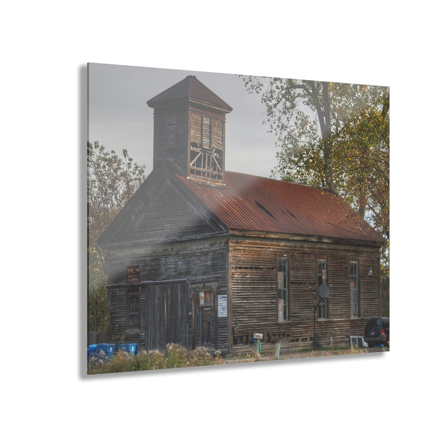 U R There Photography Taylor Road Church of Old Rustic Farmhouse Acrylic Wall Print