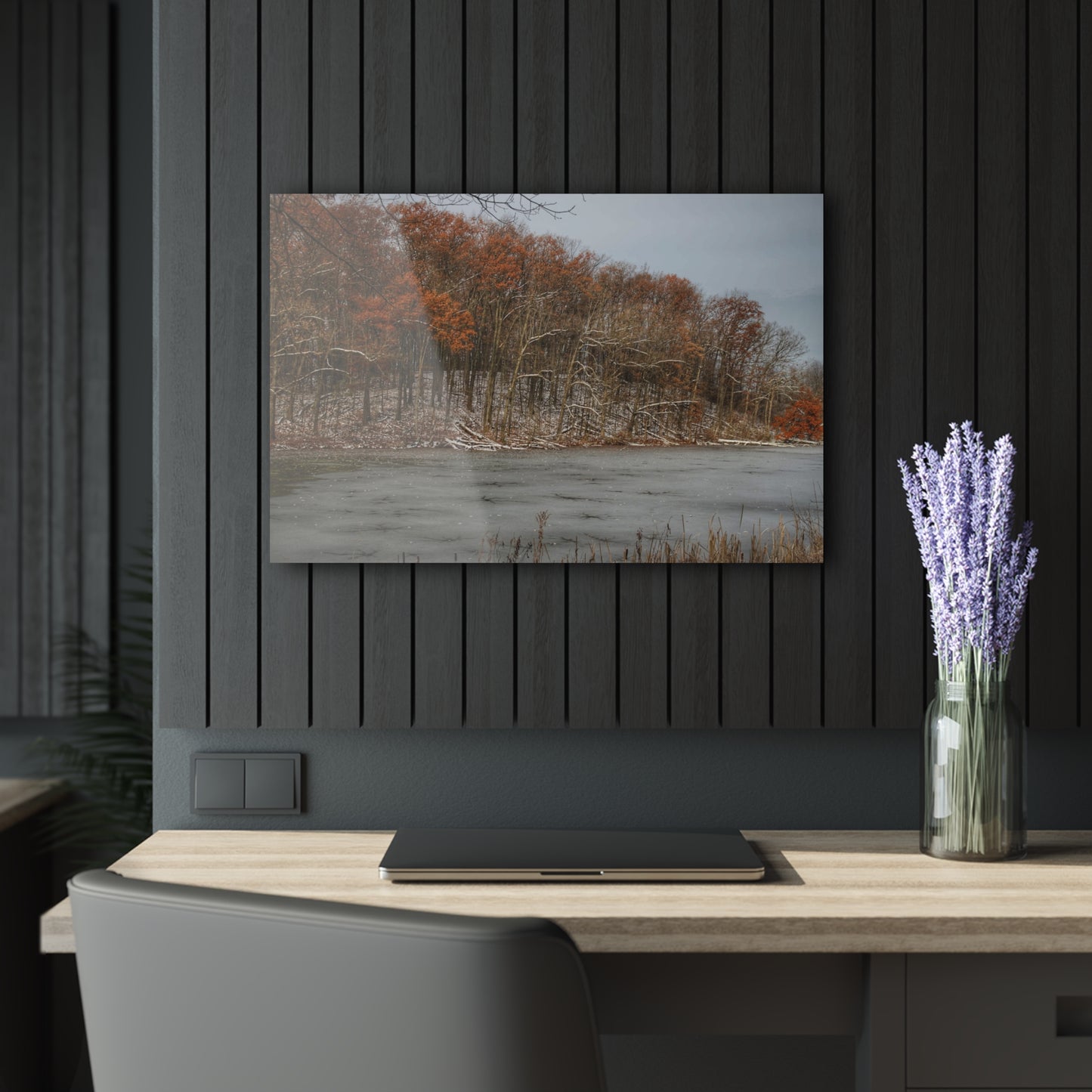 U R There Photography The Freeze of Thornville Rustic Farmhouse Acrylic Wall Print