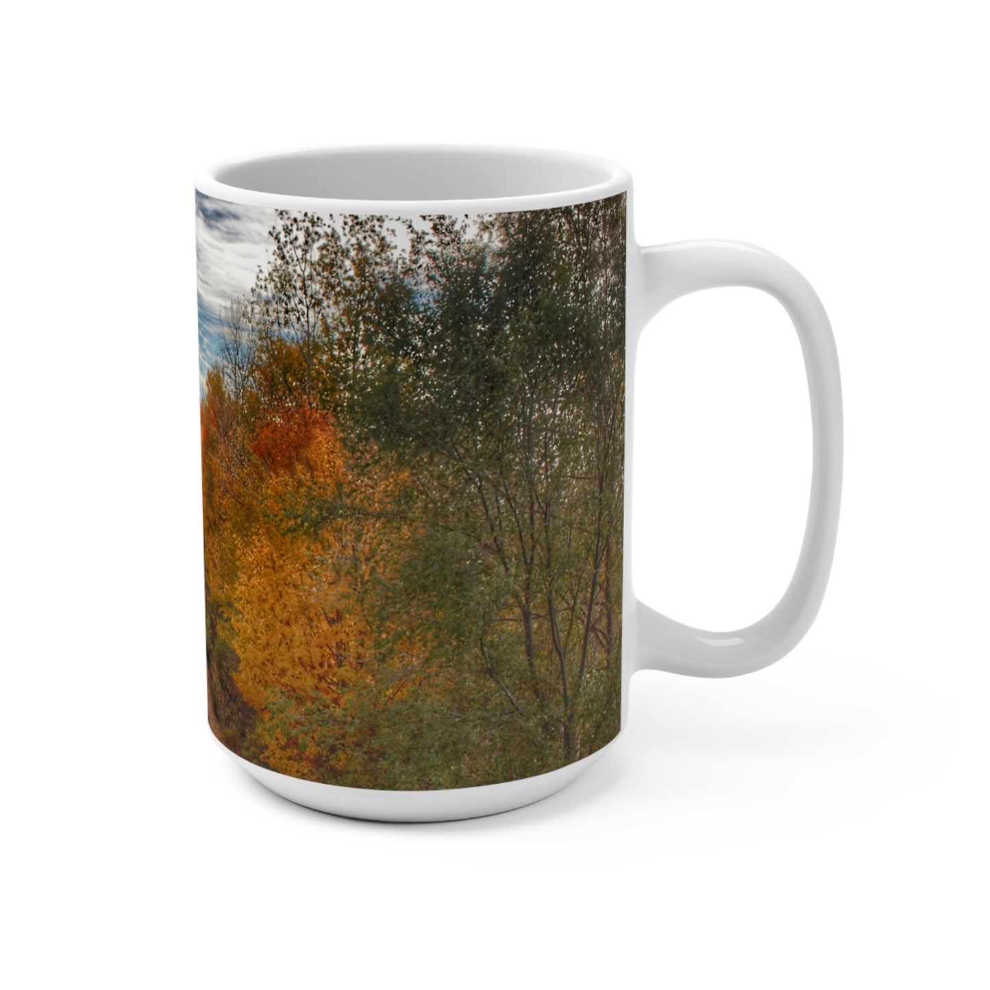 Rustic Farmhouse Coffee Mug Featuring Above the Tracks in Vassar