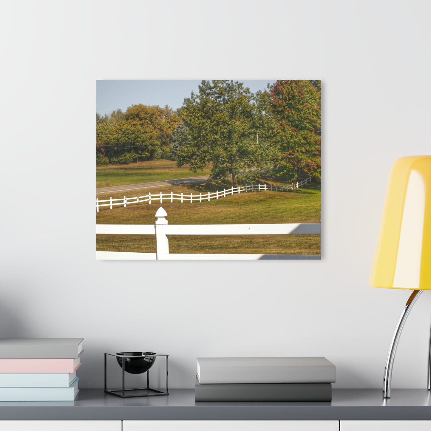 U R There Photography Beyond the White Fences Rustic Farmhouse Acrylic Wall Print