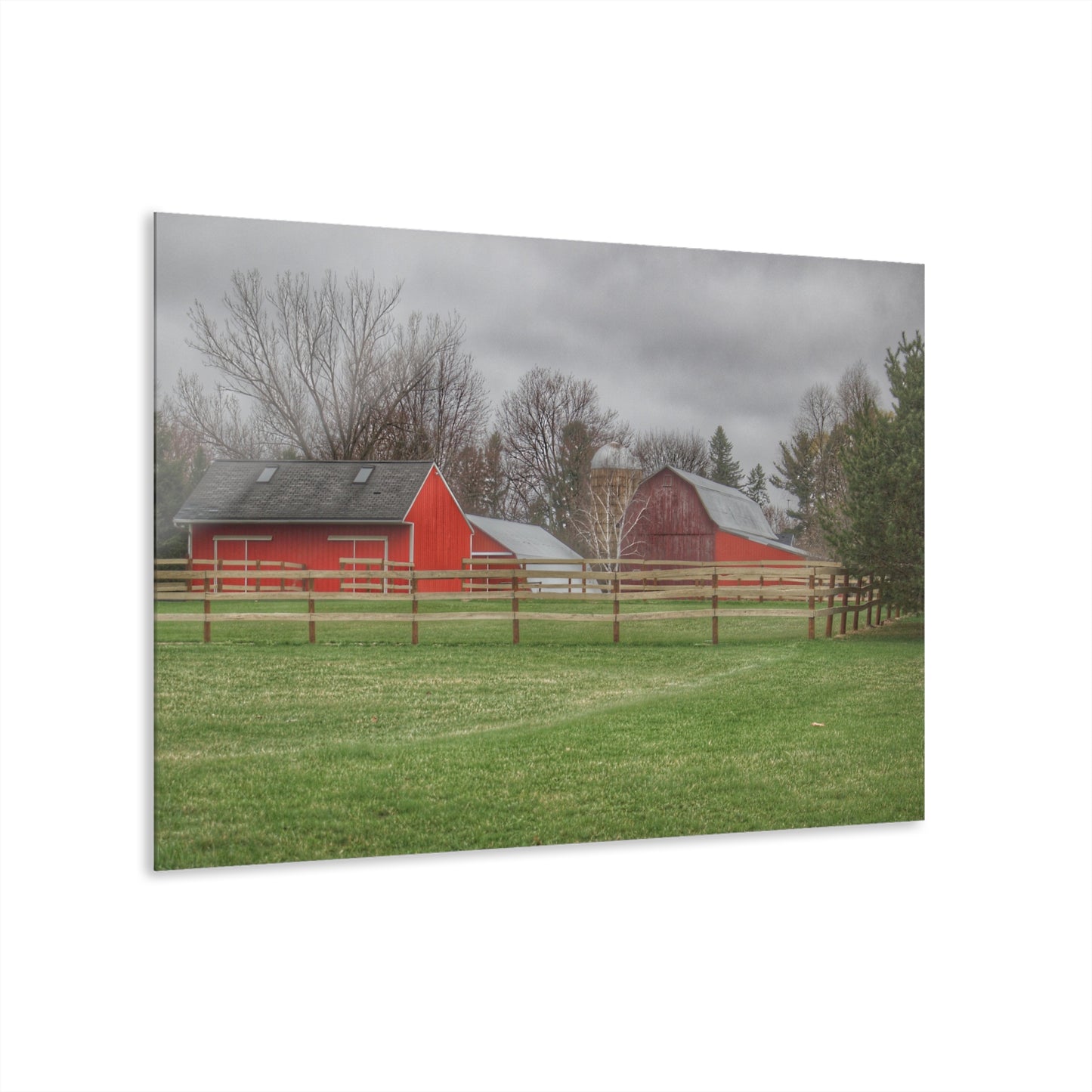 U R There Photography West Lake Road Farm Rustic Farmhouse Acrylic Wall Print