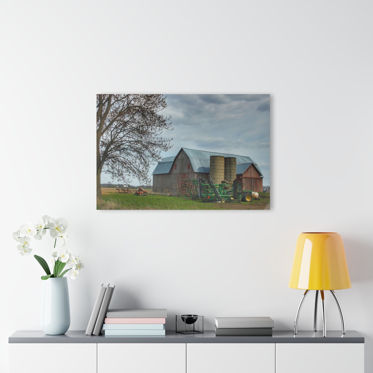 U R There Photography Snover Road Red I Rustic Farmhouse Acrylic Wall Print