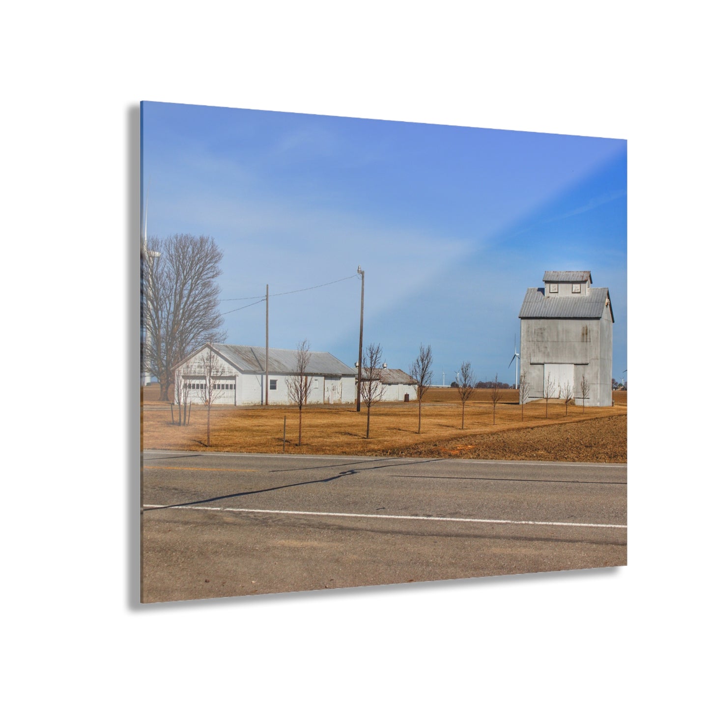 U R There Photography Sebewaing Road Whites Rustic Farmhouse Acrylic Wall Print