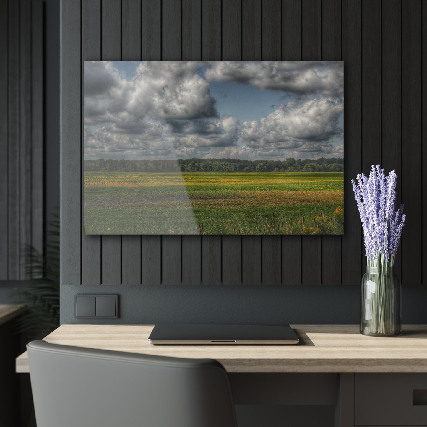 U R There Photography Skies of September Rustic Farmhouse Acrylic Wall Print