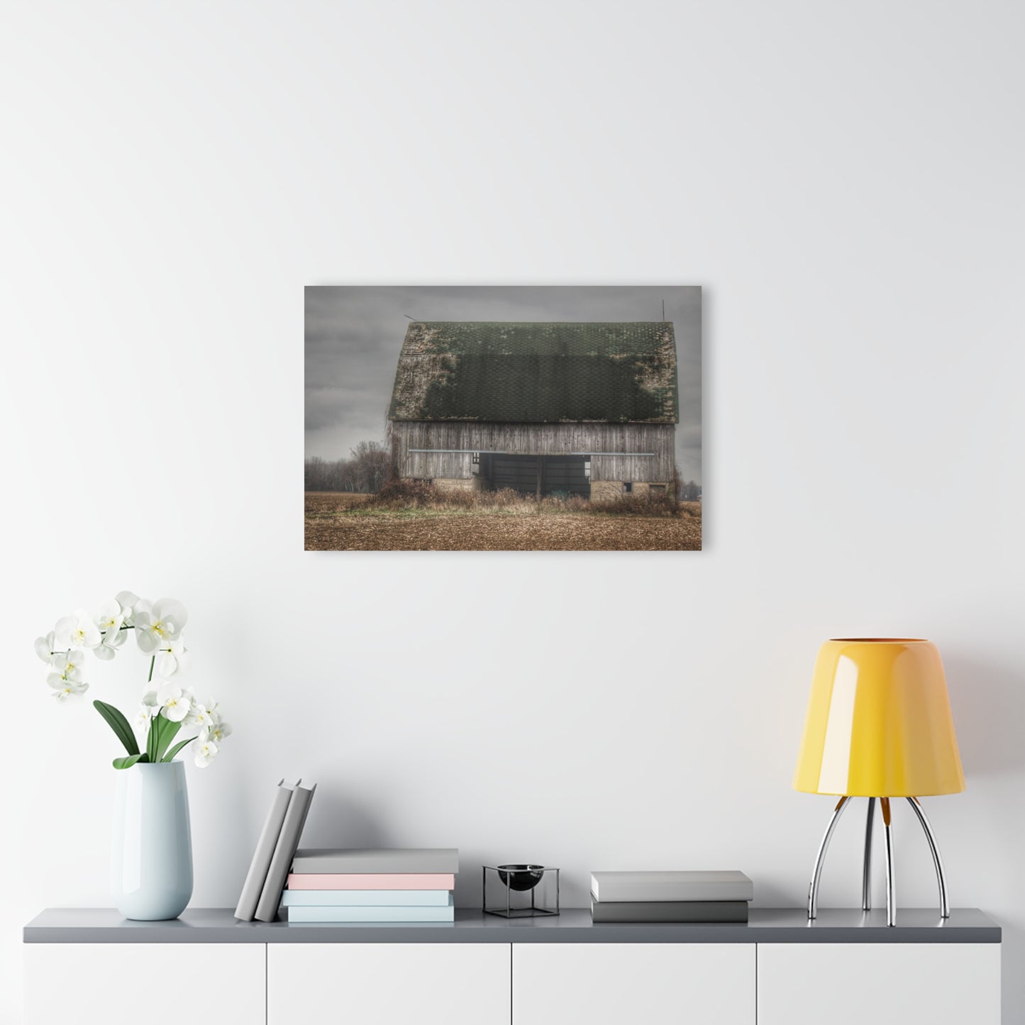 U R There Photography Stone Road Old Grey II Rustic Farmhouse Acrylic Wall Print