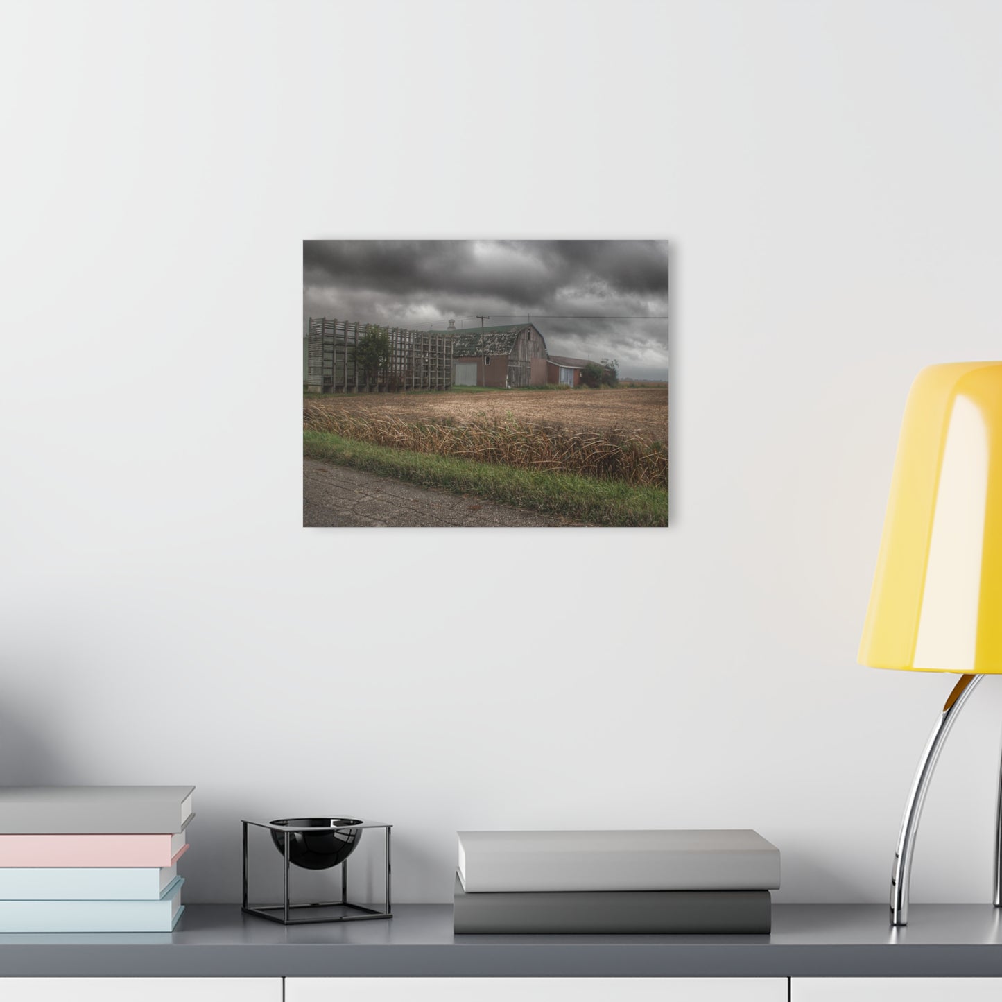 U R There Photography Weaver Road Brown Rustic Farmhouse Acrylic Wall Print