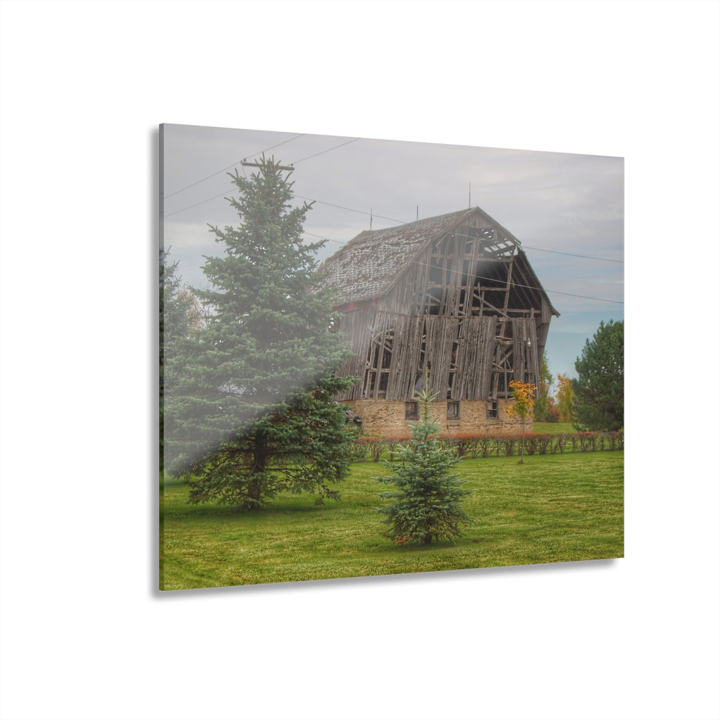 U R There Photography Rich Road Falling Grey I Rustic Farmhouse Acrylic Wall Print