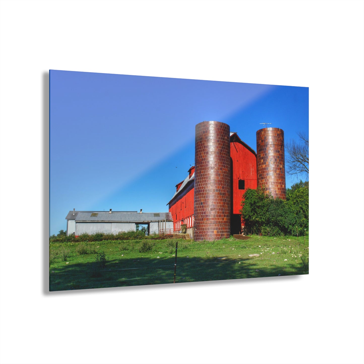 U R There Photography Baldwin Red I Rustic Farmhouse Acrylic Wall Print