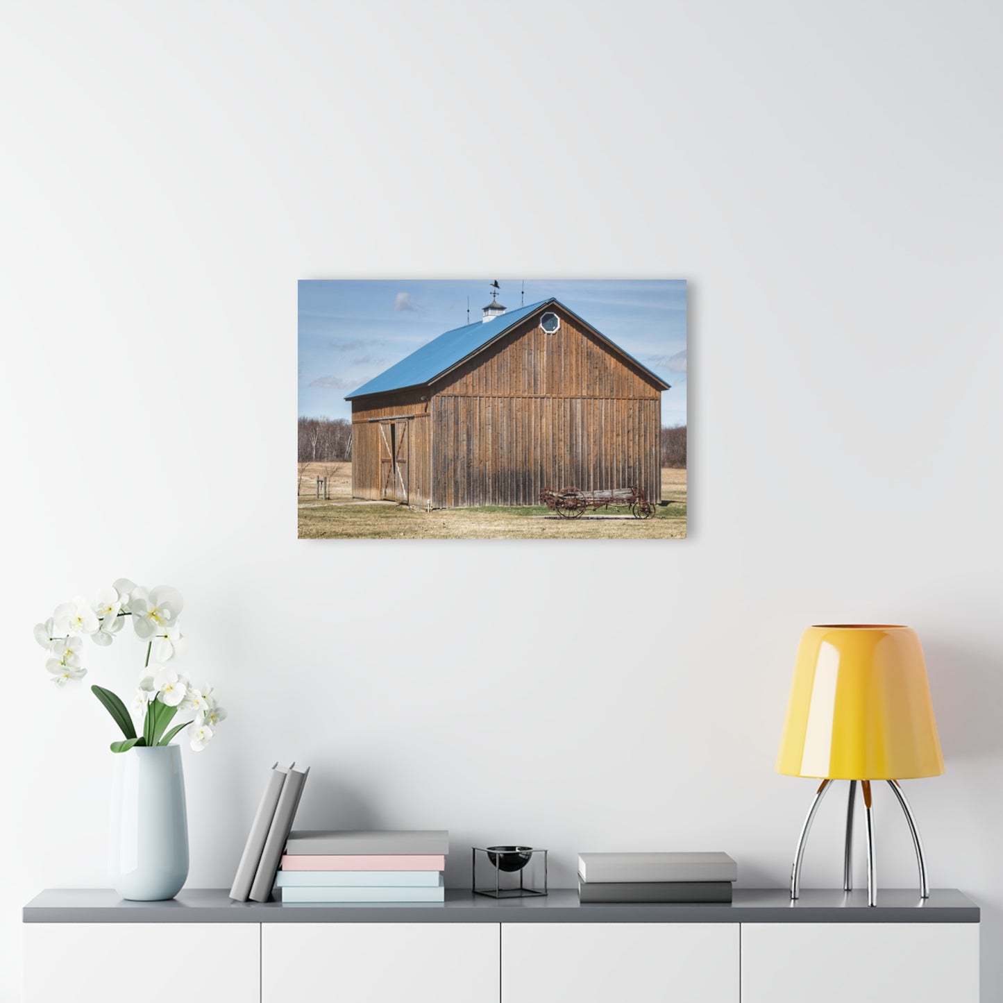 U R There Photography Barn and Buggy Rustic Farmhouse Acrylic Wall Print