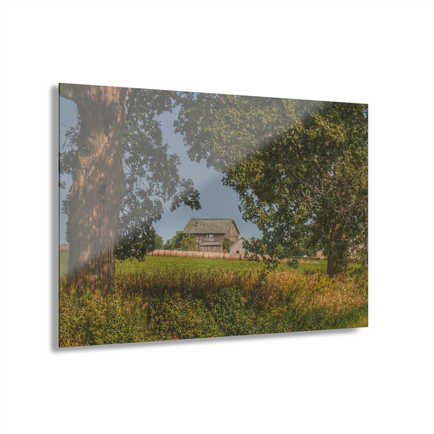 U R There Photography Treasurer Road Haybarn Rustic Farmhouse Acrylic Wall Print