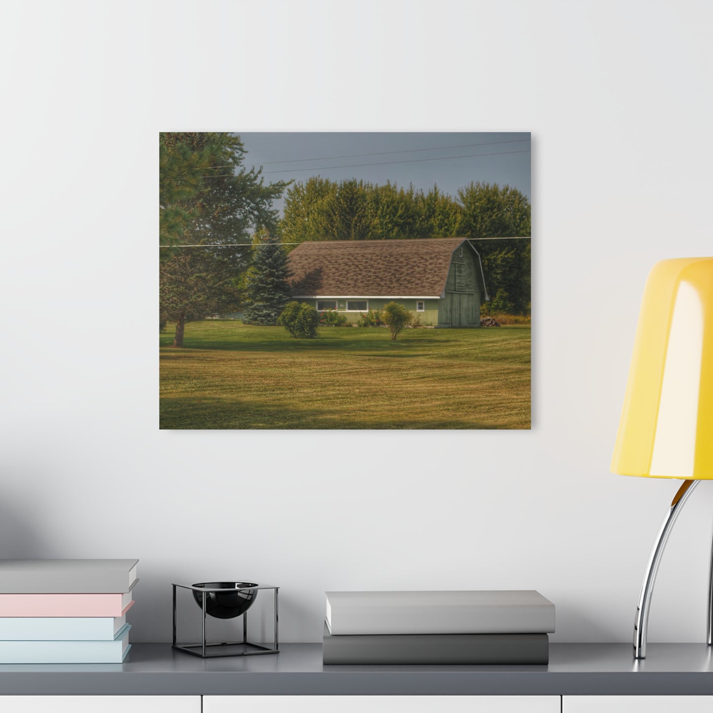 U R There Photography Crawford Road Green Rustic Farmhouse Acrylic Wall Print