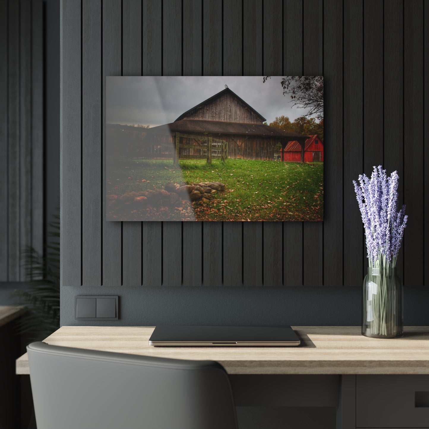 U R There Photography Chalet Grey II Rustic Farmhouse Acrylic Wall Print