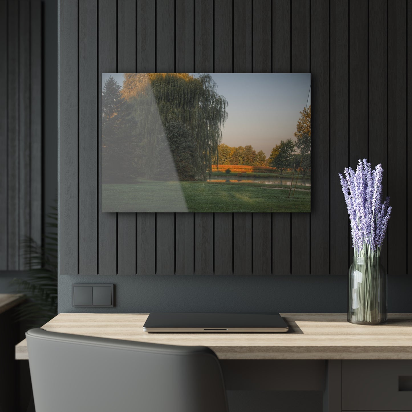 U R There Photography Sunrise on Willow Pond II Rustic Farmhouse Acrylic Wall Print