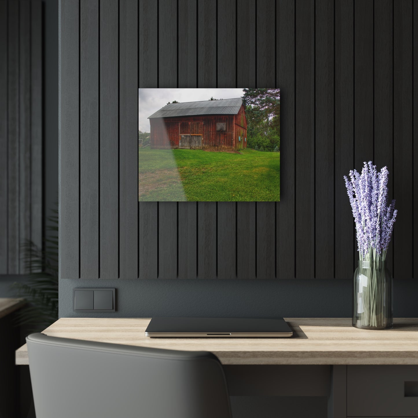 U R There Photography Rusted Red of Summer Rustic Farmhouse Acrylic Wall Print