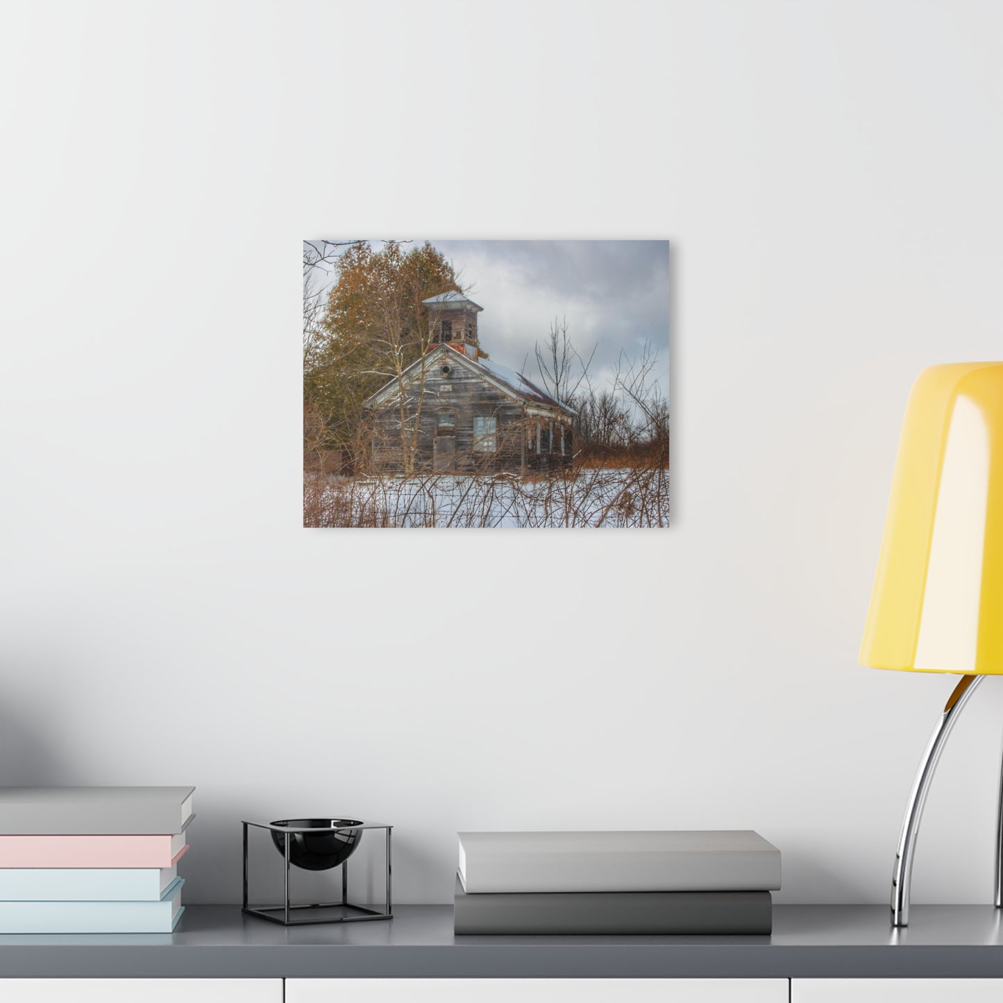 U R There Photography Vermilya Schoolhouse II Rustic Farmhouse Acrylic Wall Print