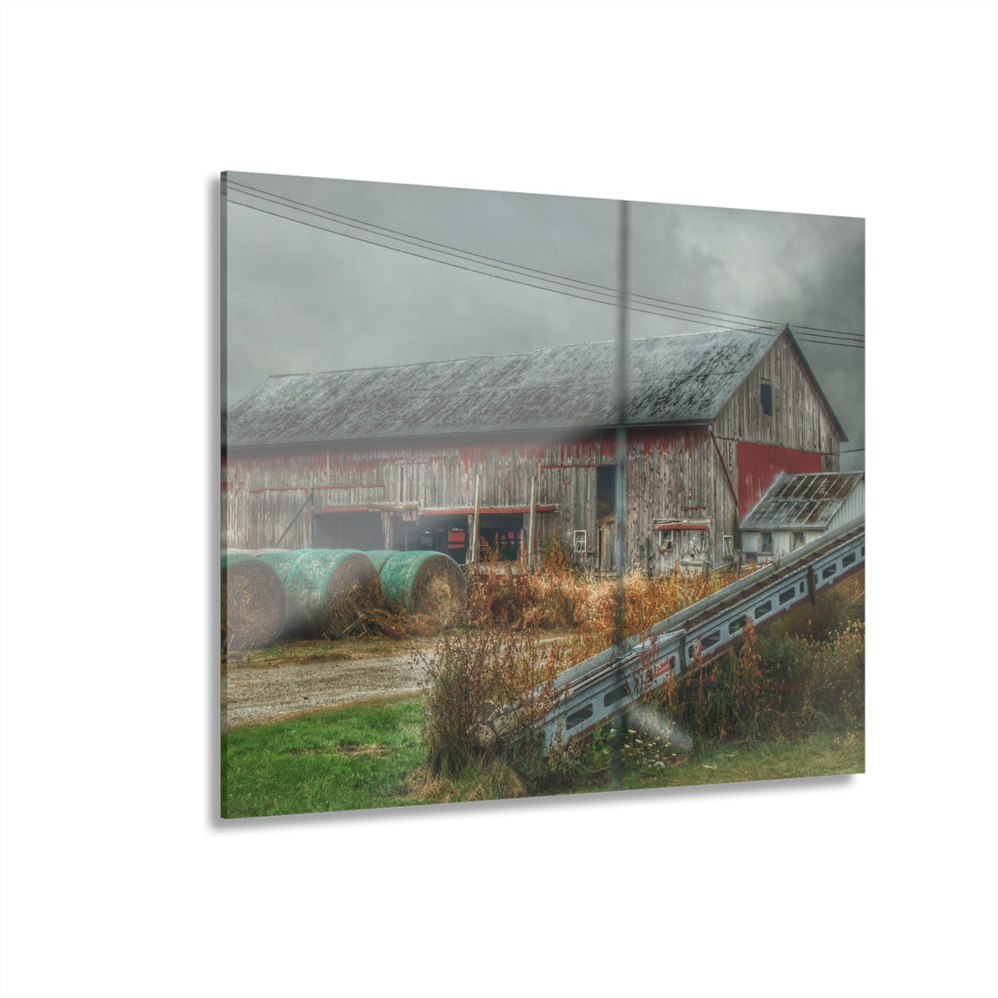 U R There Photography Richville Road Grey I Rustic Farmhouse Acrylic Wall Print