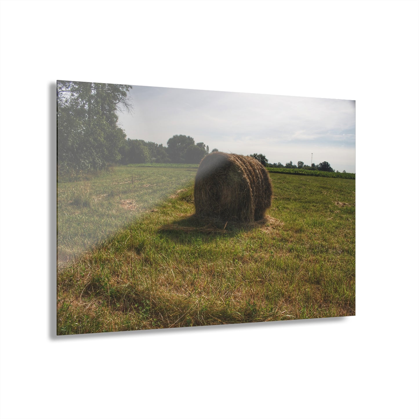 U R There Photography Summer Haybales II Rustic Farmhouse Acrylic Wall Print