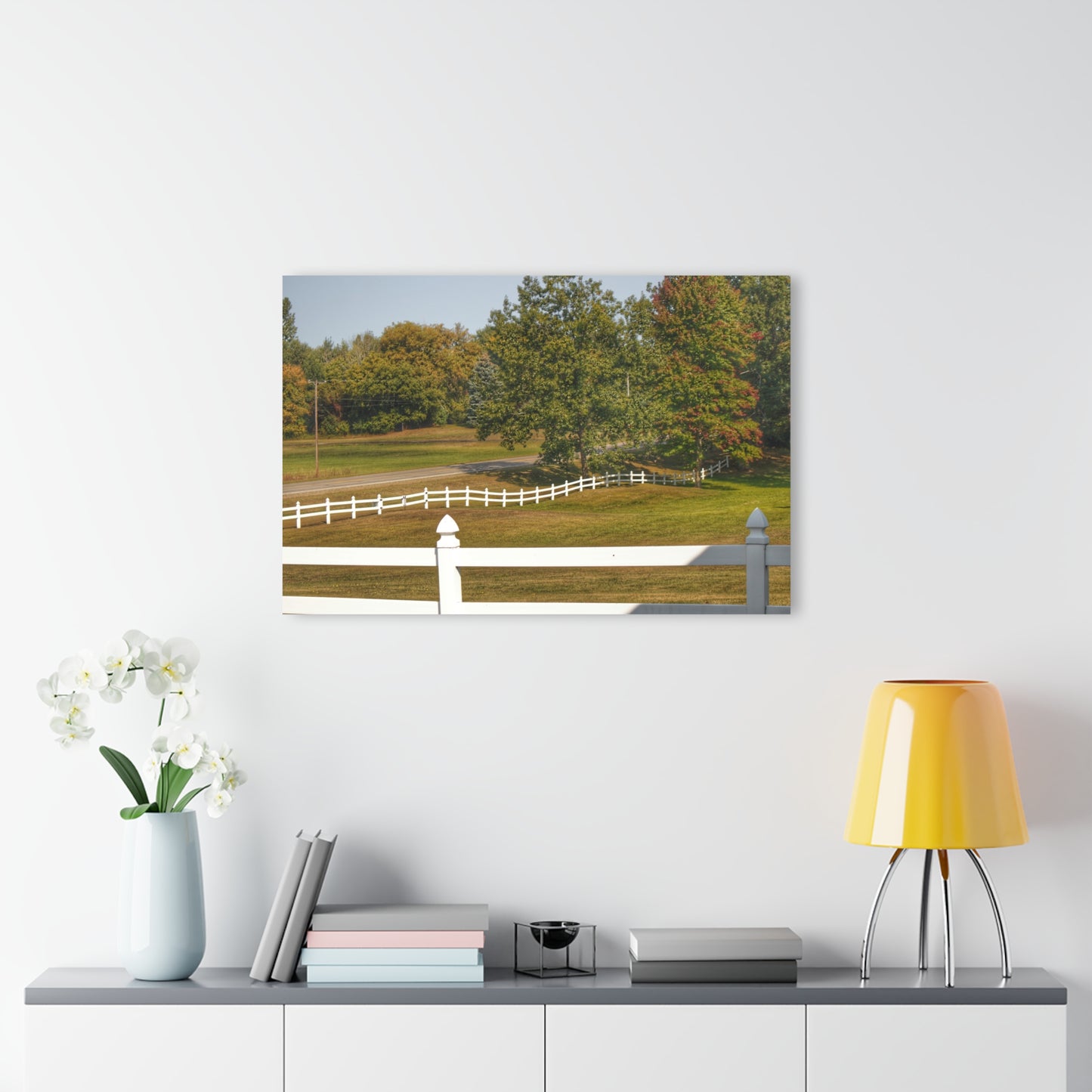 U R There Photography Beyond the White Fences Rustic Farmhouse Acrylic Wall Print