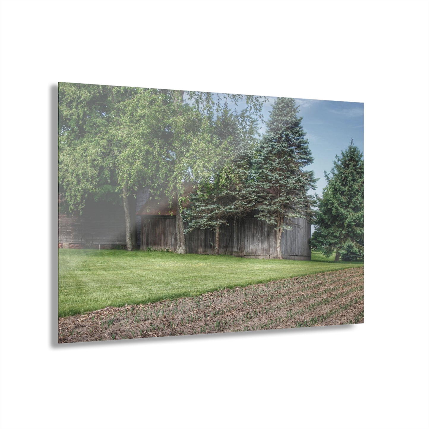 U R There Photography Barkley Road Greys II Rustic Farmhouse Acrylic Wall Print