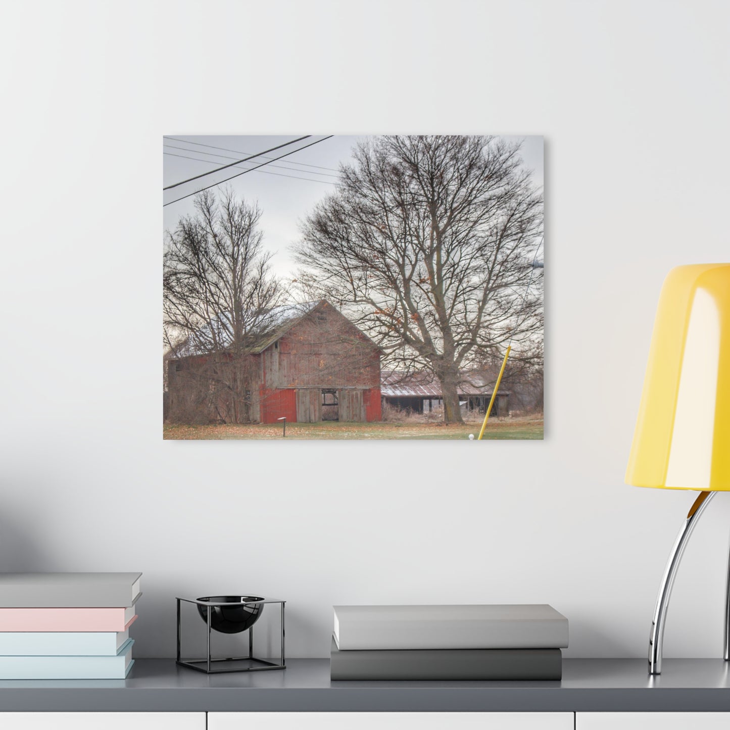 U R There Photography Almont Van Dyke Red III Rustic Farmhouse Acrylic Wall Print