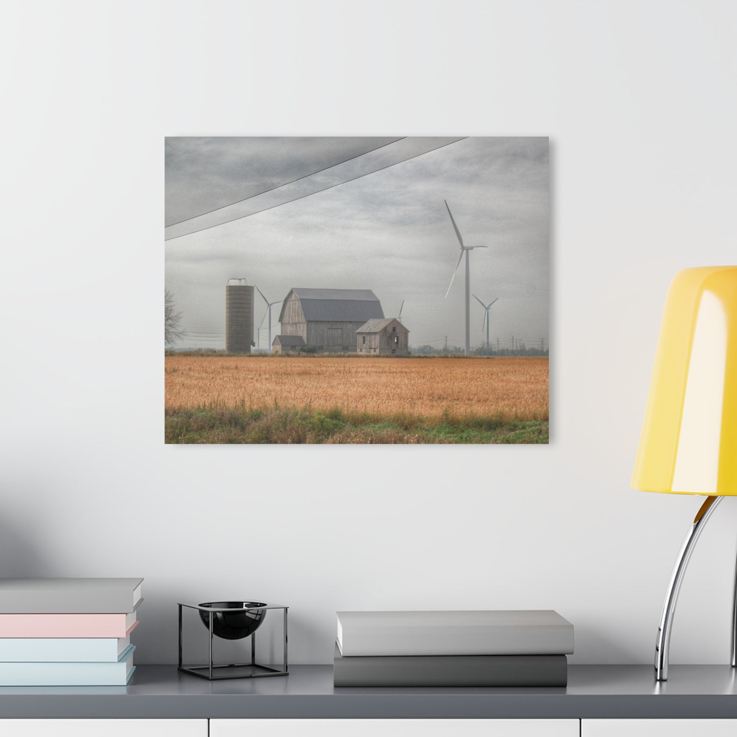 U R There Photography Pinabog Greys Rustic Farmhouse Acrylic Wall Print 14 "x 11"