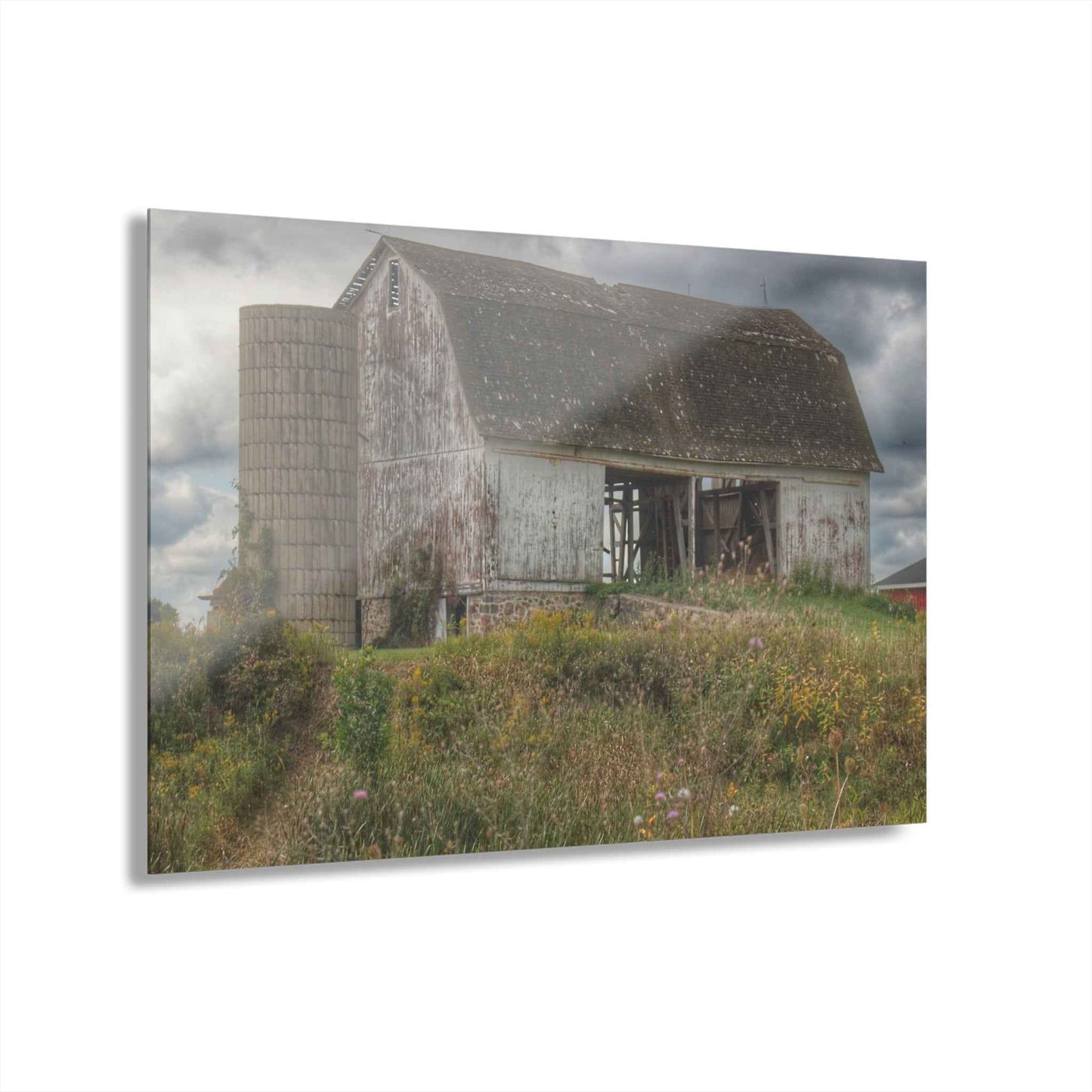 U R There Photography Castle Road White Rustic Farmhouse Acrylic Wall Print