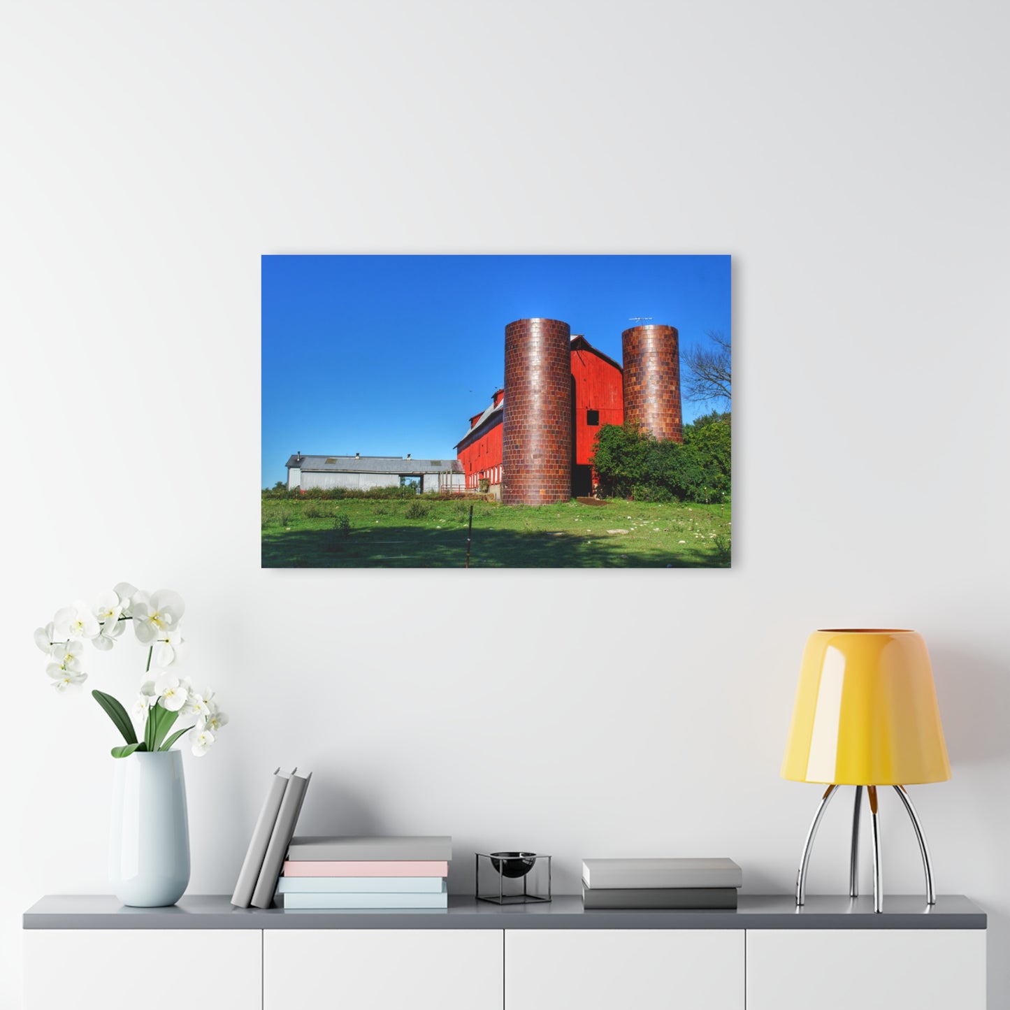 U R There Photography Baldwin Red I Rustic Farmhouse Acrylic Wall Print