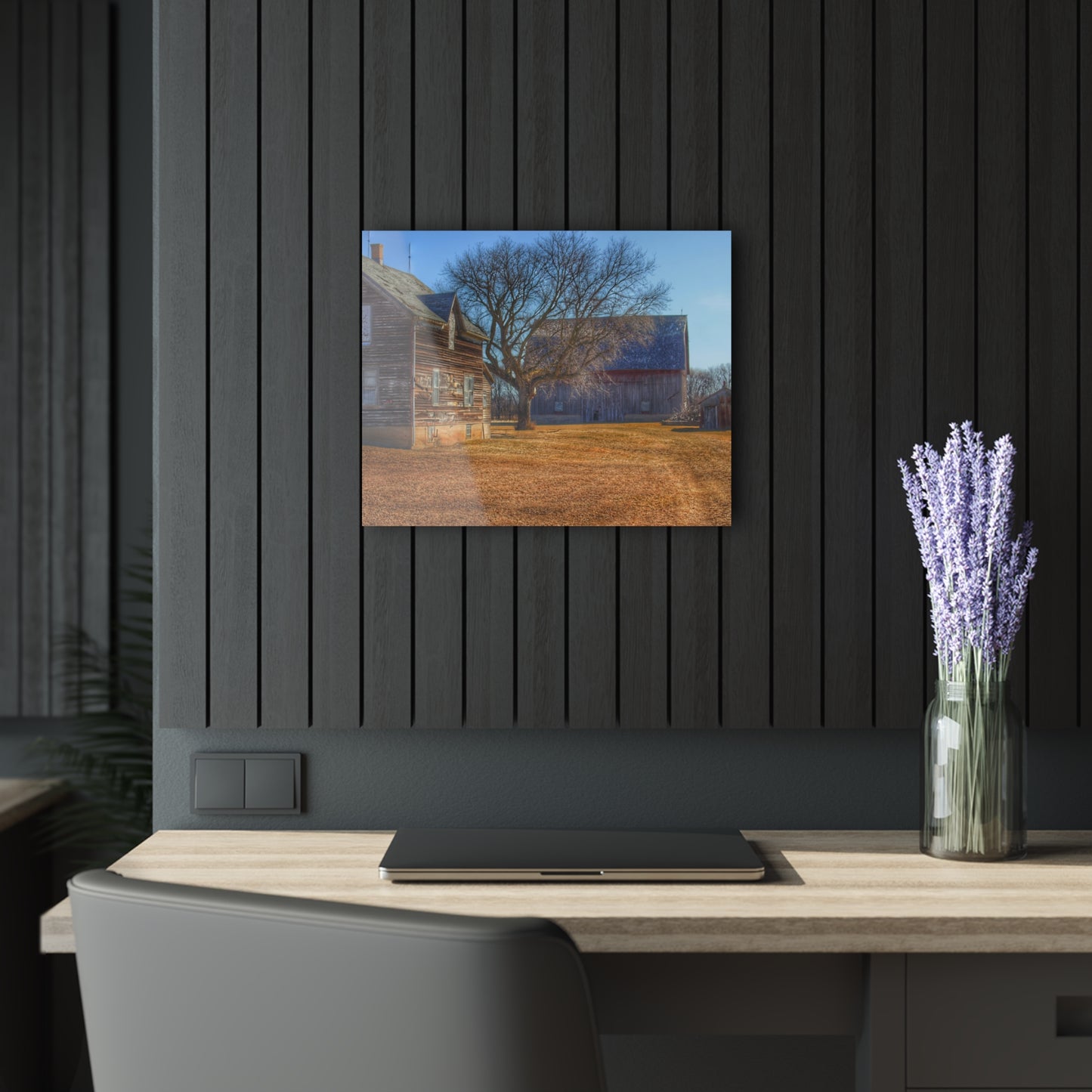 U R There Photography South Elkton Road Forgotten Greys Rustic Farmhouse Acrylic Wall Print