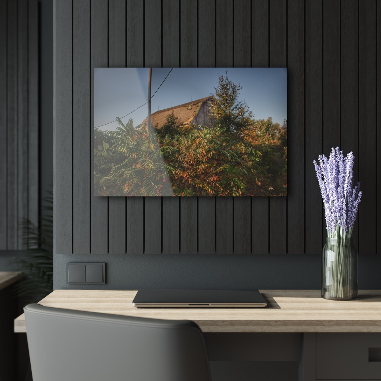 U R There Photography Hidden on Bearanger Road Rustic Farmhouse Acrylic Wall Print