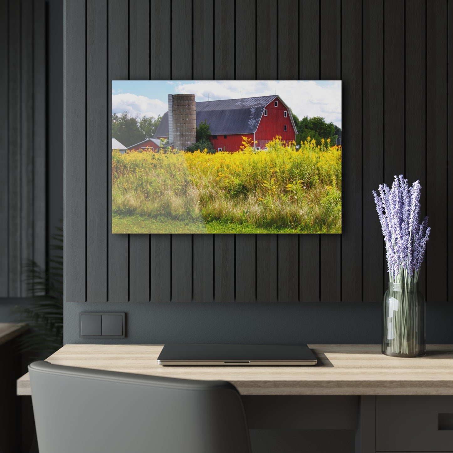 U R There Photography Starr Court Red II Rustic Farmhouse Acrylic Wall Print