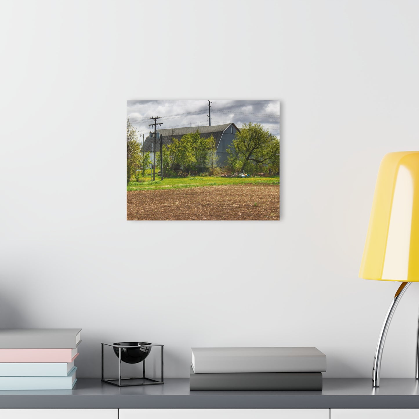 U R There Photography Rescue Road Old Grey Rustic Farmhouse Acrylic Wall Print
