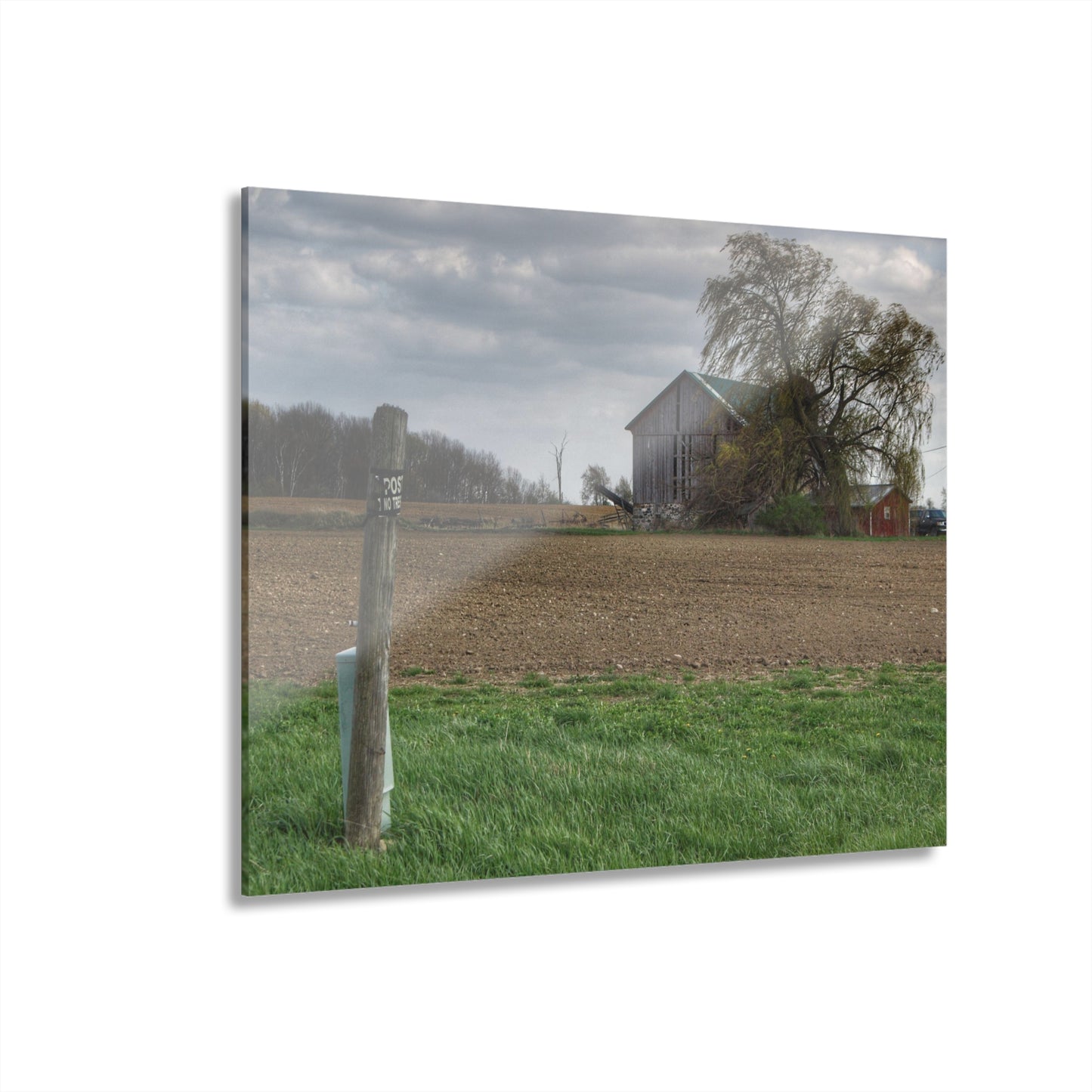 U R There Photography Cedar Creek Road Grey Rustic Farmhouse Acrylic Wall Print
