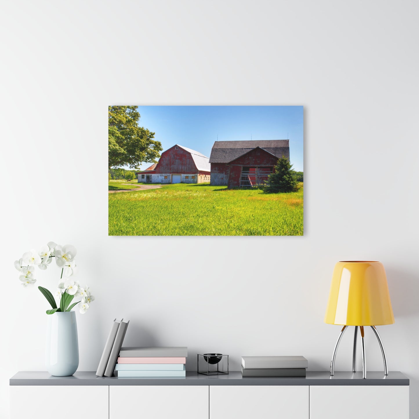 U R There Photography Atwell Road Trio Rustic Farmhouse Acrylic Wall Print