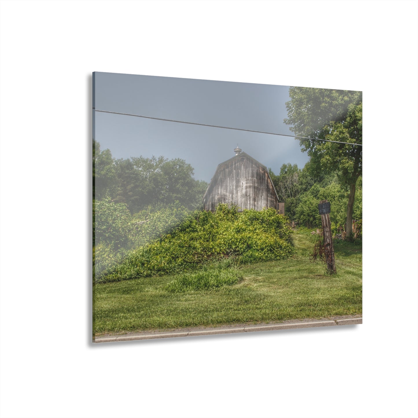 U R There Photography Vassar Road Hidden Grey I Rustic Farmhouse Acrylic Wall Print