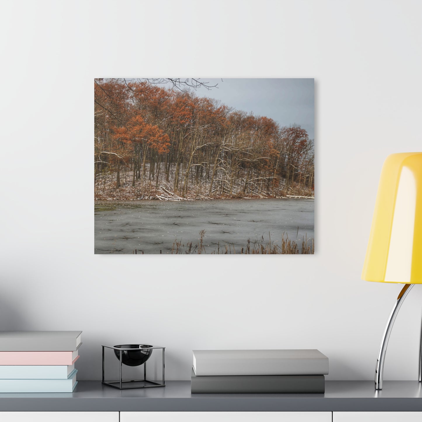 U R There Photography The Freeze of Thornville Rustic Farmhouse Acrylic Wall Print